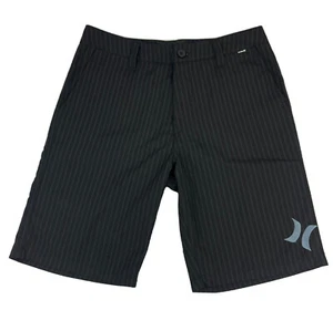 Hurley Boys Youth Shorts Black Pinstripe Casual Size 16 - Picture 1 of 10
