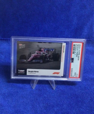 2020 TOPPS NOW FORMULA 1  #10 SERGIO PEREZ PSA 9 ( MINT) - Image 1 of 4