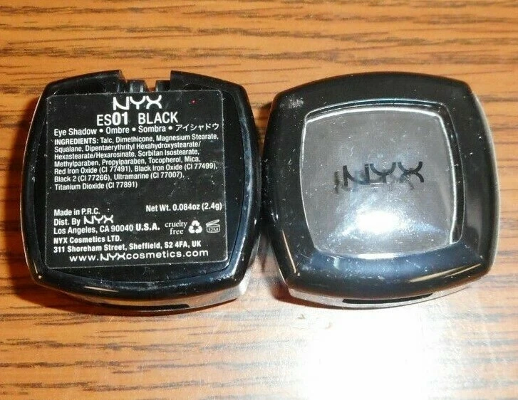 LOT OF 2 NYX SINGLE SHADOW ES01 BLACK 0.084oz EACH SEALED - Image 1 of 1