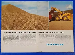 1964 CATERPILLAR 922A WHEEL LOADER ORIGINAL PUBLIC WORKS AD SHIPS FREE USA ICON - Picture 1 of 1
