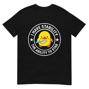 Lustiges sarkastisches Humor-T-Shirt I Have Stability Ability To Stich - Bild 1 von 14