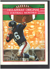 Original Vintage APRIL 1990 Vol. 1 No. 11 LATGENT Football Monthly Price Guide 