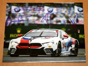 Team Rahal SIGNED 8x10 Photo 2019 Daytona Rolex 24 Win IMSA GTD #25 BMW M8 GTE - Picture 1 of 4