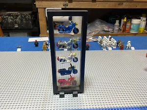 LEGO Classic City 1980/90s Police Motorcycle Lot Black, Gray, White, Blue, & Red - Picture 1 of 3