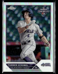 Tanner Schobel #'d /99 - 2023 Topps Pro Debut Chrome Refractor Rookie #PDC-168 - Picture 1 of 2