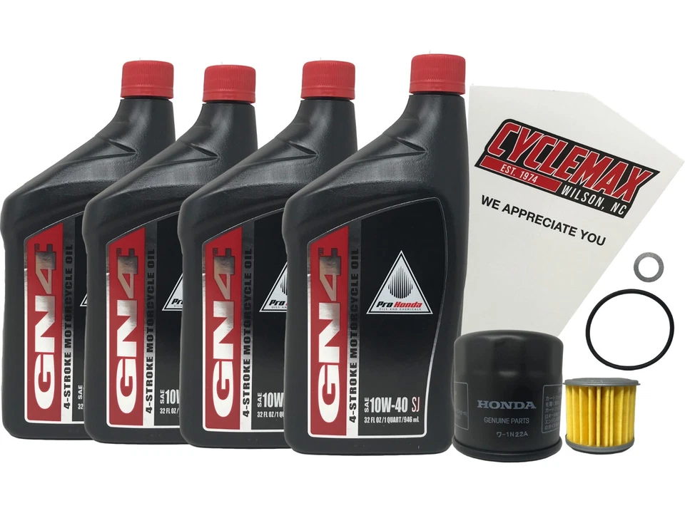 Kit de troca de óleo Cyclemax Standard 10W-40 compatível com Honda CTX700D 2014-2018 - Imagem 1 de 4