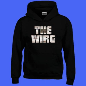 THE WIRE TV Series Logo Men's Black Hoodie Sweatshirt Size S-3XL - Picture 1 of 1