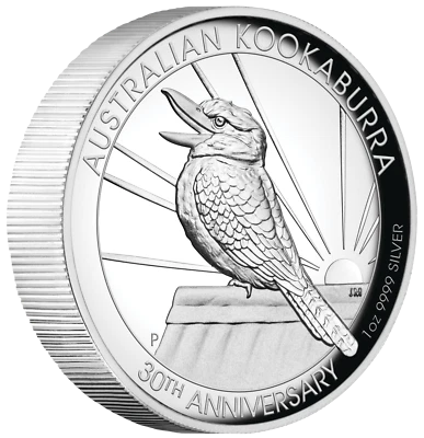2020 Australian Kookaburra 1oz Dollar $1 Silver Proof High Relief Coin Australia - Image 1 of 4