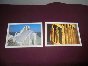 2 CARTOLINE DAL MONDO / SCHEDA GRECIA - (NON POSTALI) DE AGOSTINI - Foto 1 di 2