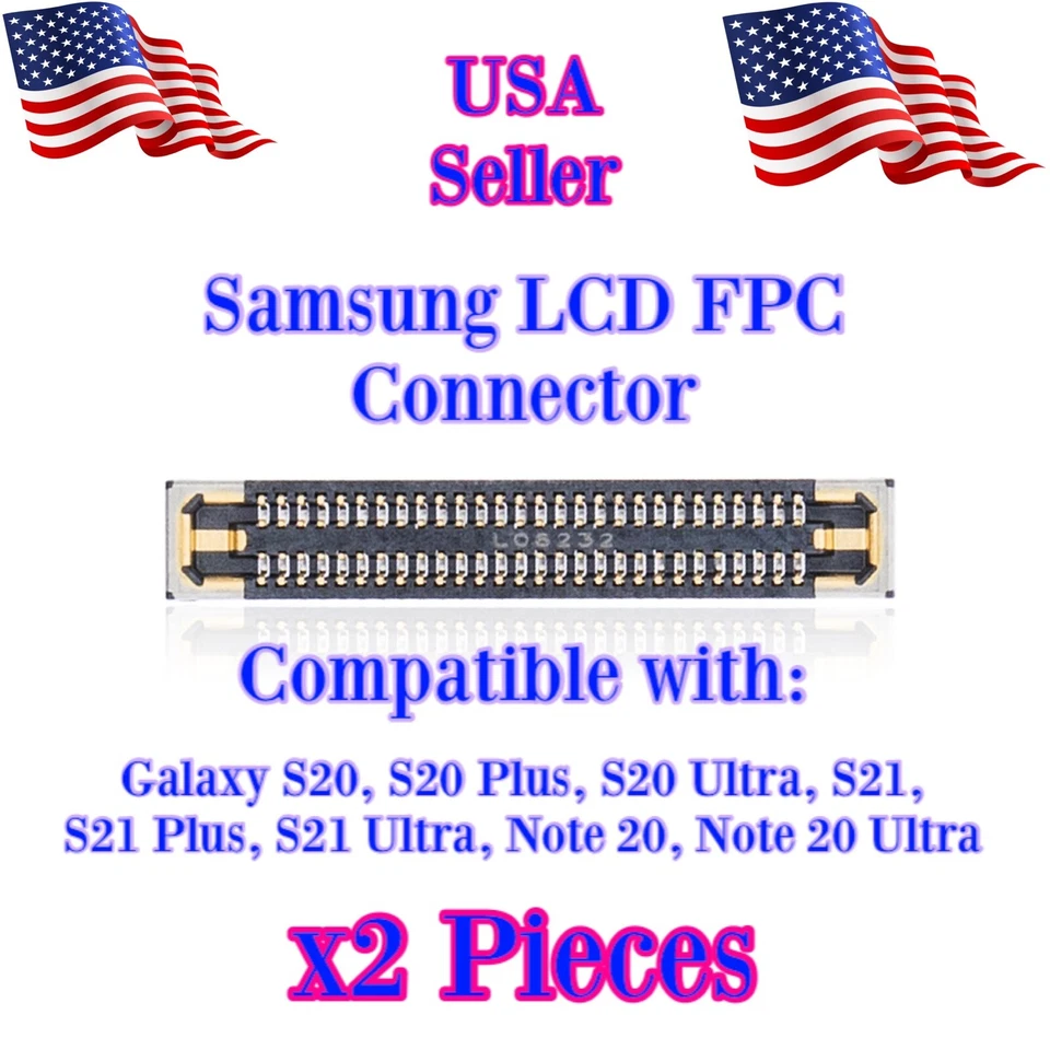Samsung Galaxy Pantalla OEM Conector FPC a bordo S20, S21 Plus, Ultra, Note 20 Foto 1 de 1