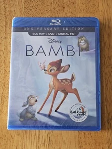 Disney Bambi Blueray + DVD + Digital HD - Anniversary Edition- Brand New - Picture 1 of 2