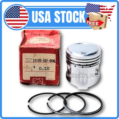 Se adapta a HONDA CB100 CL100 SL100 XL100 pistón y anillo de gran tamaño 0,25 Foto 1 de 4