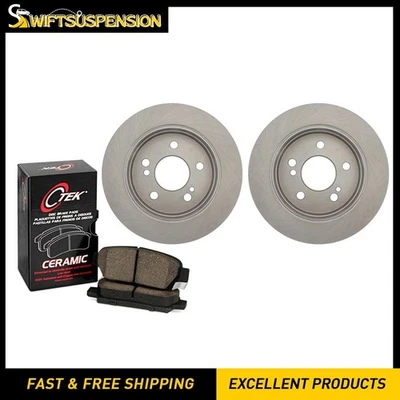 后盘式制动垫套装盘式制动转子 C-Tek 适用于梅赛德斯-奔驰 190D 1984 - 1989 — 第 1/4 张图片