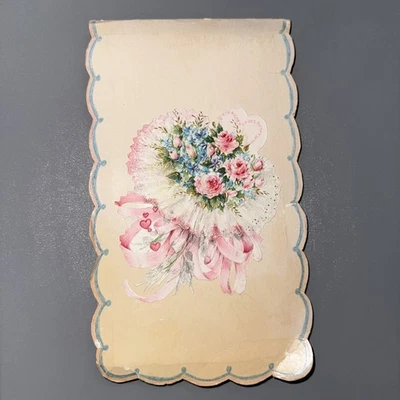 Винтажный Контракт Bridge Score Pad Tallies Растение Цветы Сделано в США Недатированный - Изображение 1 из 4