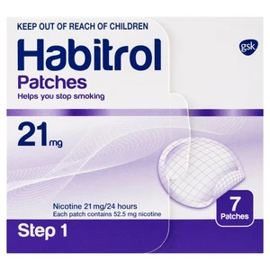 Paquete de 7 parches Habitrol 21 mg paso 1 para dejar de fumar - Imagen 1 de 5