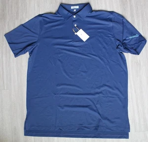 Camisa Polo Peter Millar Hombres XL Azul Verano Cómoda Bordada Logo Informal Golf - Imagen 1 de 6