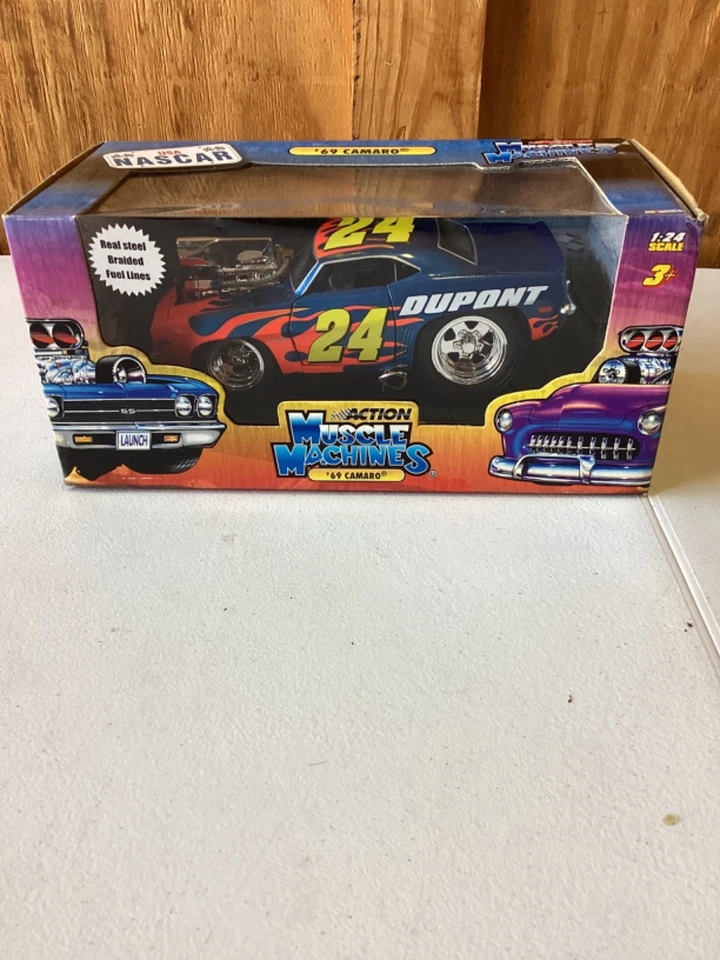 MÁQUINAS MUSCULARES NASCAR 1:24 #24 JEFF GORDON '69 CHEVY CAMARO  Foto 1 de 4
