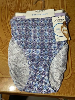 Jockey Mujer Supersuave Suave y Cómodo Corte Francés-Azul Floral-Talla 7-NUEVO CON ETIQUETAS Foto 1 de 2