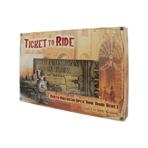 Ticket to Ride North American Open Tour Ingot Card Limited Edition Collectible - Picture 1 of 5