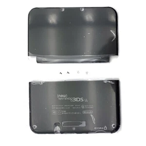 For New Nintendo 3DS XL LL Black Housing Shell Front Back Case Top+ Bottom Cover - Picture 1 of 11