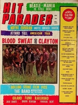 Hit Parader Dec 1970 Blood Sweat & Tears The Band Grand Funk Brook Benton - Image 1 of 4