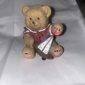 Teddy Bear Figurines Resin   Vintage - Picture 1 of 7