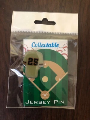 Prendedor de solapa de camiseta Barry Bonds de los Gigantes de San Francisco clásico coleccionable SF Giants Foto 1 de 2