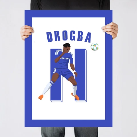 Drogba Header Goal, 2012  UCL Final Chelsea Print/Poster/Wall-Art [Part 1 of 5] Cover
