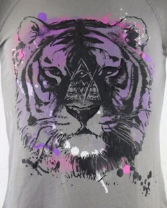 NWD Hybrid Apparel Solo Tiger Junior's Long Sleeve Sweat Top Size M - Picture 1 of 6