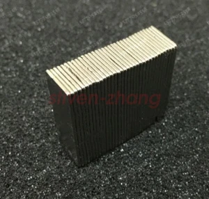 100pcs 20 x 10 x 1 mm Neodymium Strong Square Cuboid Block Magnet Rare Earth N38 - Picture 1 of 3