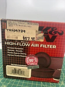 K&N High Flow Replacement Air Filter BU-1297 New In Box Buell M2 S1 S2 S3. St21 - Picture 1 of 3