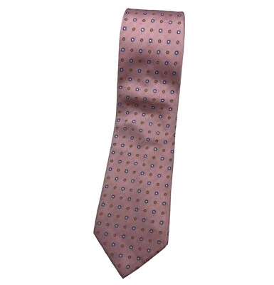 CHARLES TYRWHITT Men's 100% Silk Necktie LUXURY Tie Pink Floral W:3.8" EUC - Image 1 of 4