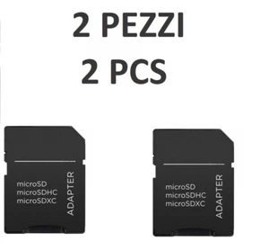 2PZ ADATTATORE DA MICRO SD A SD MEMORIA MEMORY CARD ADAPTER - Bild 1 von 2