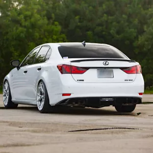 GLOSSY BLACK FOR LEXUS GS200t GS450h GS350 REAR TRUNK SPOILER SEDAN - Picture 1 of 4