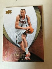 Andrew Bogut 2007-08 Upper Deck Exquisite Collection #43 Base Gold Parallel #/25