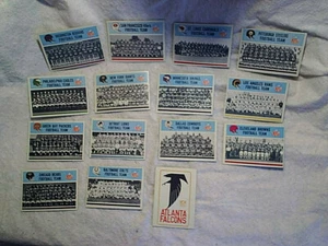 1966 Philadelphia Gum Football 15 Teamkarten Lot, Atlanta Falcons, Packers, Cowboys - Bild 1 von 4