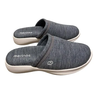 Zapatillas Merinos Zueco Mules Mujer’s 10 EU 40 Gris Lana Australiana Grueso Comodidad Foto 1 de 4