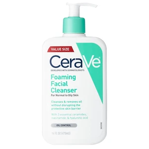 Foaming Facial Cleanser, Daily Face Wash for Oily Skin with Hyaluronic Acid, Cer - Picture 1 of 2