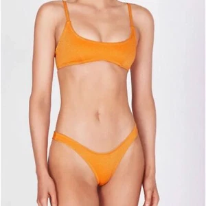New Triangl Maci Papaya Sparkle Bikini Bottoms - The Cheekiest - Orange Size S - Picture 1 of 7