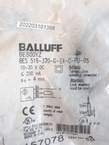 SENSOR INDUCTIVO BALLUFF BES00YZ BES 516 370 G E4 C PU 05 10V 30VDC 200mA - Imagen 1 de 4
