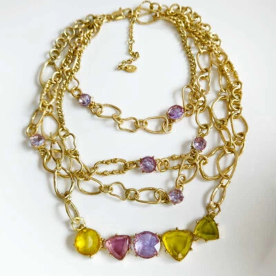 23» Zara богемное слой воротник заявление ожерелье ретро женщин вечеринки отпуск ювелирных изделий - Изображение 1 из 4