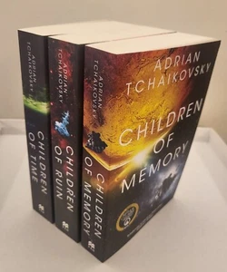 Kinder der Zeit Trilogie von Adrian Tschaikowsky SIGNIERT. Zeit + Ruine + Memory NEU - Bild 1 von 5