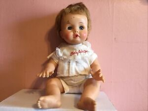 Vintage Betsy Wetsy Baby Girl Doll Ideal Toy Corp. #O-12-X Original Clothes 13”