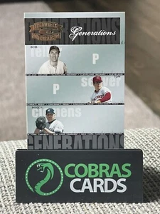 2004 Throwback Threads Generations Bob Feller Tom Seaver Roger Clemens #d /1500 - Picture 1 of 2