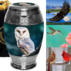 Observing Owl Cremation Urn for Human Ashes Adult Female for Funeral, Burial & H