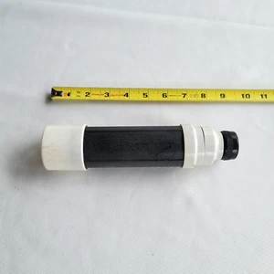 Vintage Spielzeug Teleskop schwarz/weiß Kunststoff Funktionsoptik Abenteuer Pfadfinder - Bild 1 von 12