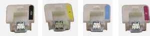 4 x COMPATIBLE INK CHIP FOR EPSON F6370 F9470 F9470H T46C (C-Y-M-HDK) - Picture 1 of 1