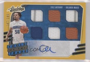 2020-21 Absolute Memorabilia Level 1 Relics 147/199 Cole Anthony Rookie Auto RC