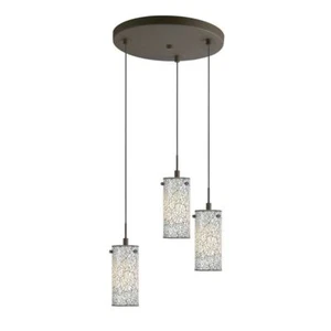 Woodbridge Lighting 3-Light Mini Pendant Cluster Metallic Bronze 13424MEB-M10WHT - Picture 1 of 1