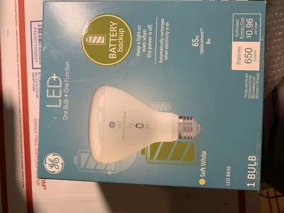 GE LED Battery Back Up Bulb 65W Replacement - 8W - Image 1 of 4